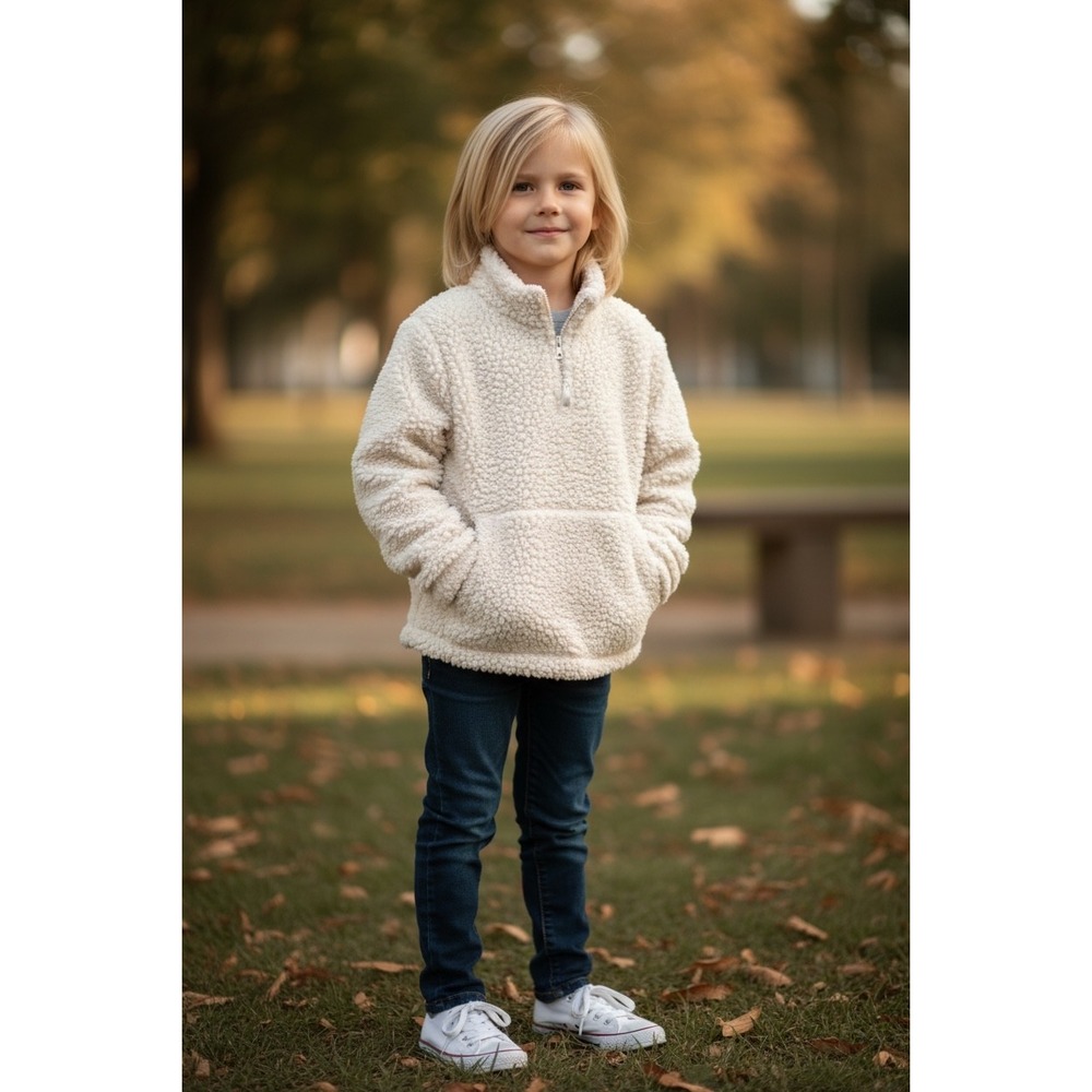 Gap kids (m) 8 Cozy Cream Sherpa Pullover